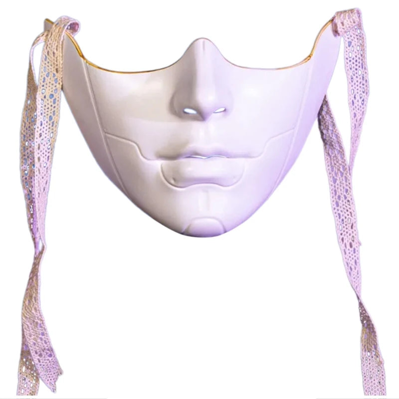 8 Styles Masquerade Beauty Mask Halloween Costume Accessories Women Aesthetics Mask Party Cosplay Prop Half Face Cover for Adult