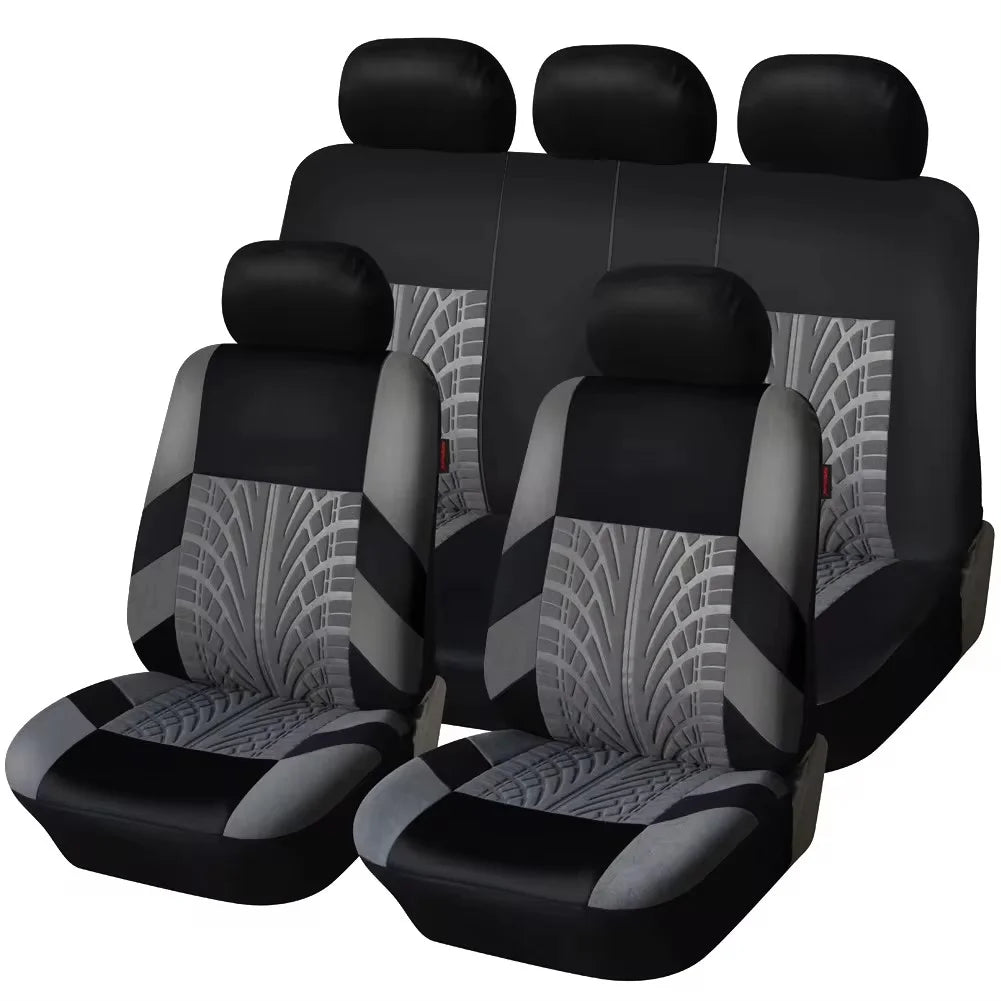 2/5PCS Car Seat Covers Set Universal Fit Most Car Covers with Tire Detail  Suitable for Independent Seat Covers Protecting seats