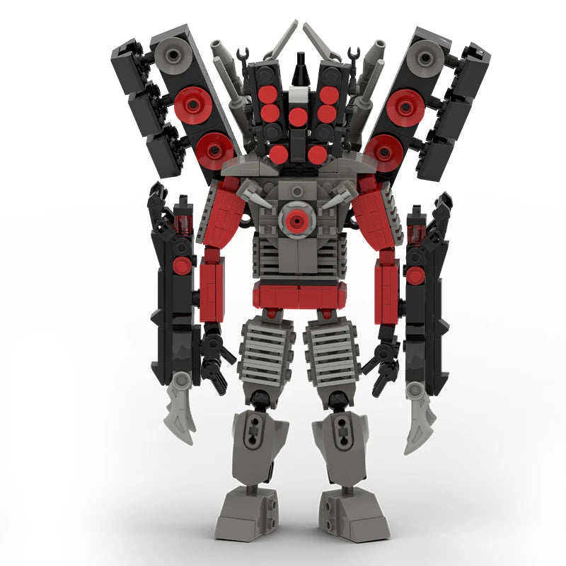 New Skibidi Toilete Building Block Titan Clock Man 2.0 TVman Speakerman Drill Man Bricks Model Toys for Kid Birthday Easter Gift