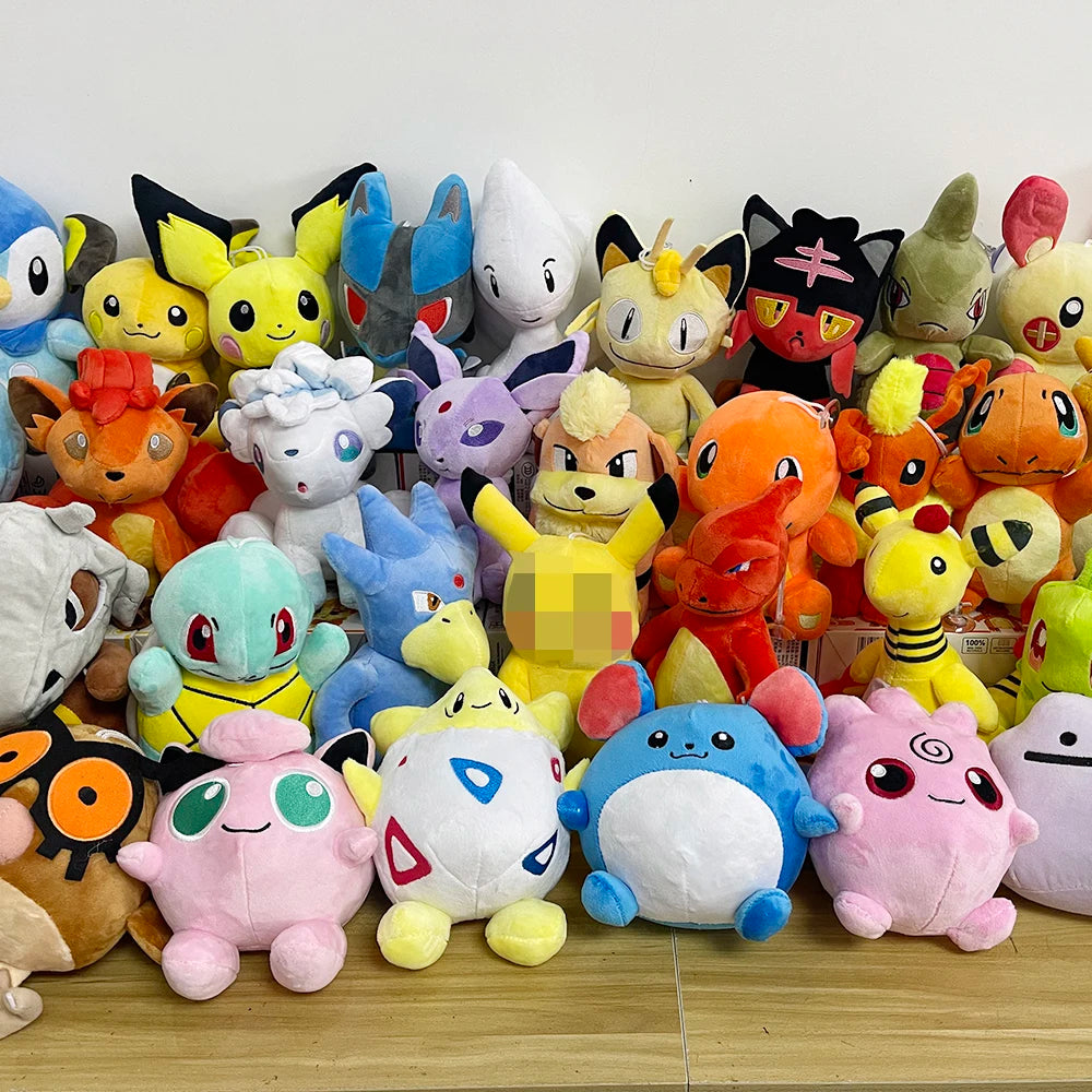 Pokemon Plush Charmander Squirtle Pikachu Peluche Plusle Minun Plush Charizard Bulbasaur Eevee Stuffed Doll Xmas Gift For Kid