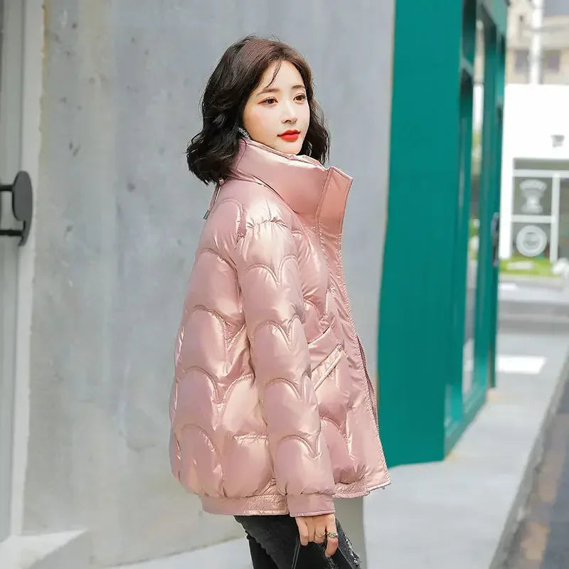 Warm Winter on Sale Down Coats for Women Short Luxury Outdoor Parkas Woman Clothes Youthful Offers Thick Lined 2025 Hot Jackets