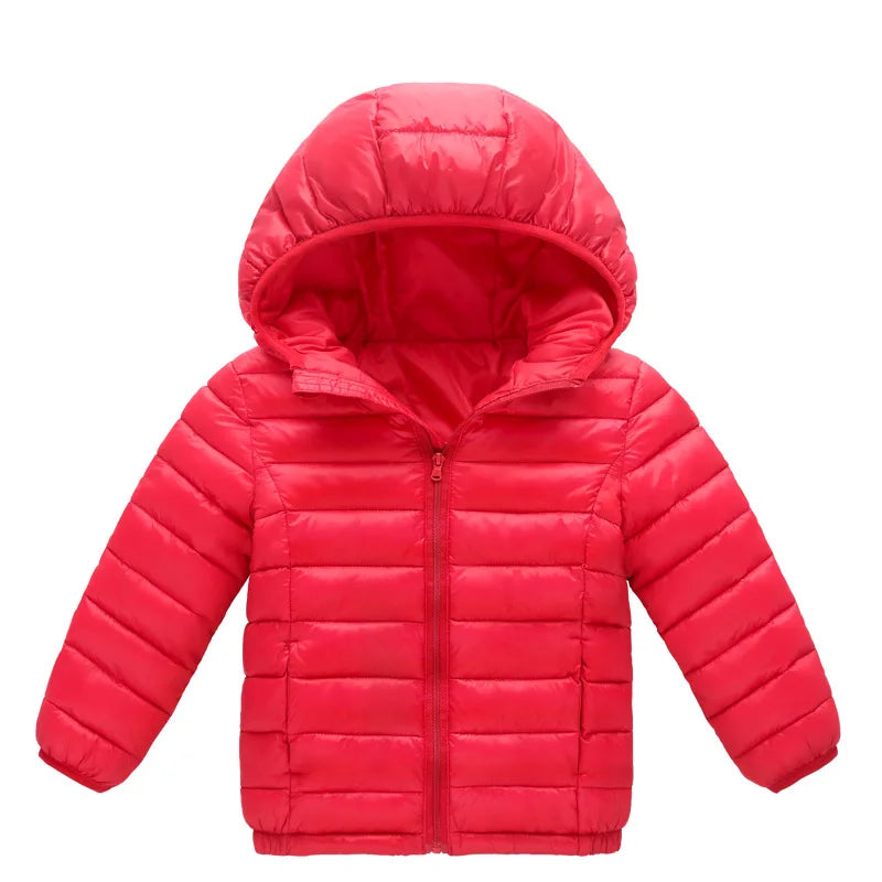 New Winter Coats Girls Warm Long Down Jackets Kids Fashion Unicorn Shiny Waterproof Parka Children Fur Collar Hooded Outerwear