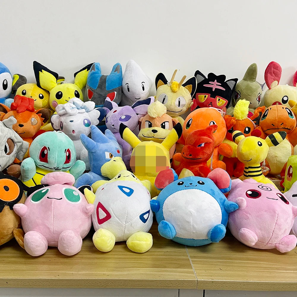 Pokemon Plush Charmander Squirtle Pikachu Peluche Plusle Minun Plush Charizard Bulbasaur Eevee Stuffed Doll Xmas Gift For Kid