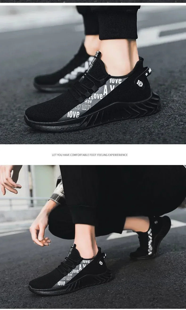 Tênis de corrida leves e respiráveis para homens, tênis multiuso para adolescentes