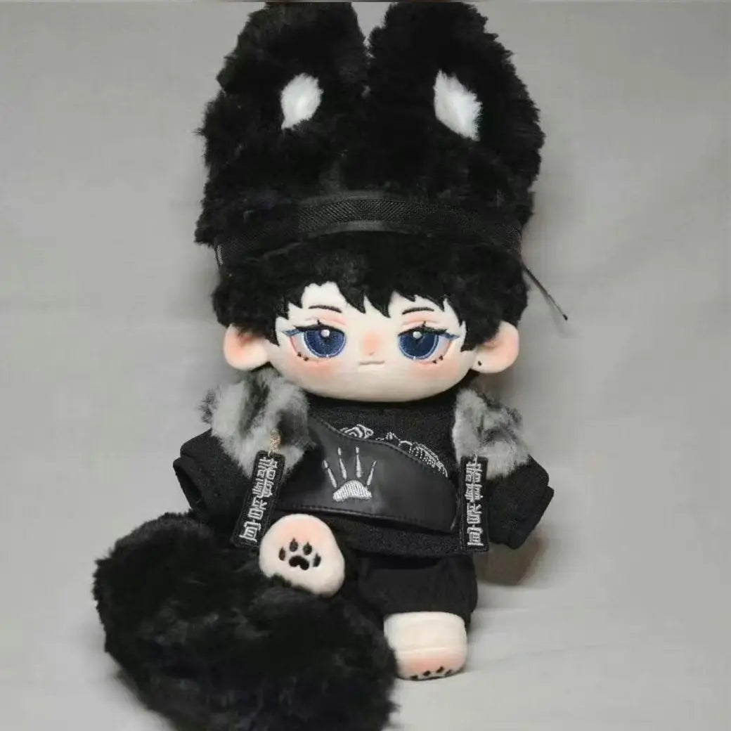 Aciton 20cm Cotton Doll Clothes Ancient Style Set Black Handsome and Cool Replacement Clothing Suit Animation Cosplay Peripheral