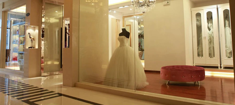 Elegant Sexy V-Neck Women Wedding Dresses Mopping Length Gorgeous Princess Bride Gowns Cocktail Ball Vestido De Novia Customized