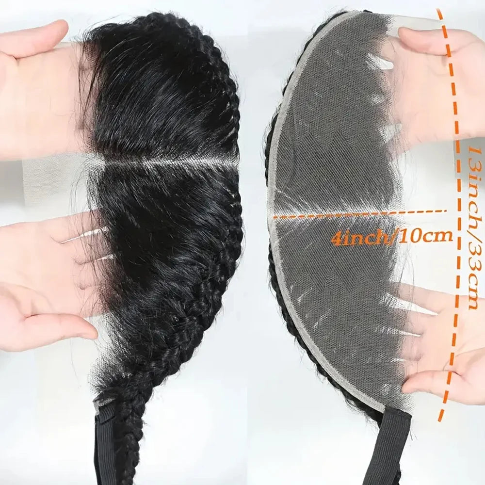 Straight 13X4 HD Lace Frontal Wig 100% Human Hair  Brazilian Remy Hair Lace Closure Only with Braids 13x4 Lace Front Natural