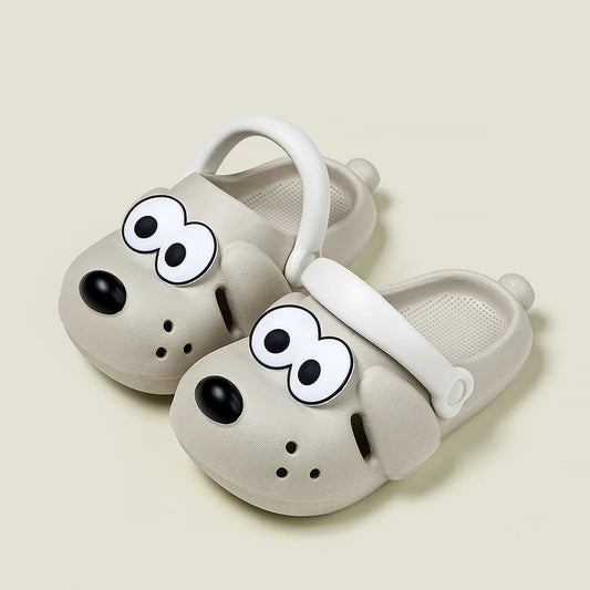Kids Slipper Children's Hole Shoes New Cartoon Dog Animal Slipper EVA Baby Slippers Home Soft Anti-slip Girls' Slippers