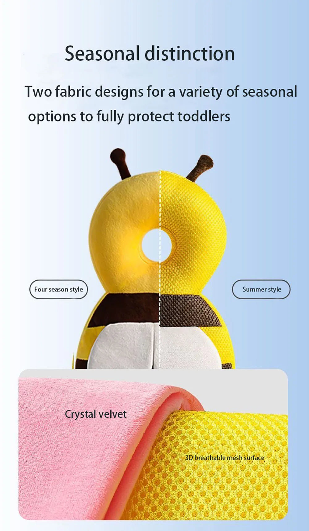Baby Summer and Autumn Walking Head Protection Pad and Collision Prevention
