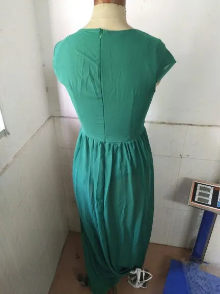 Elegant bodycon sexy Women's dress for women 2022 summer short sleeve chiffon boho party dresses woman robe femme ladies