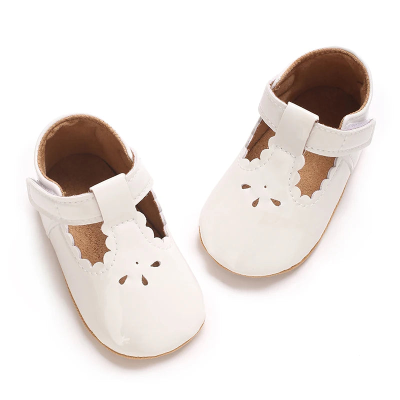 Baby Little Leather Shoes Spring And Autumn New Style Western Soft Soled Sneakers Female Baby Princess Shoes
