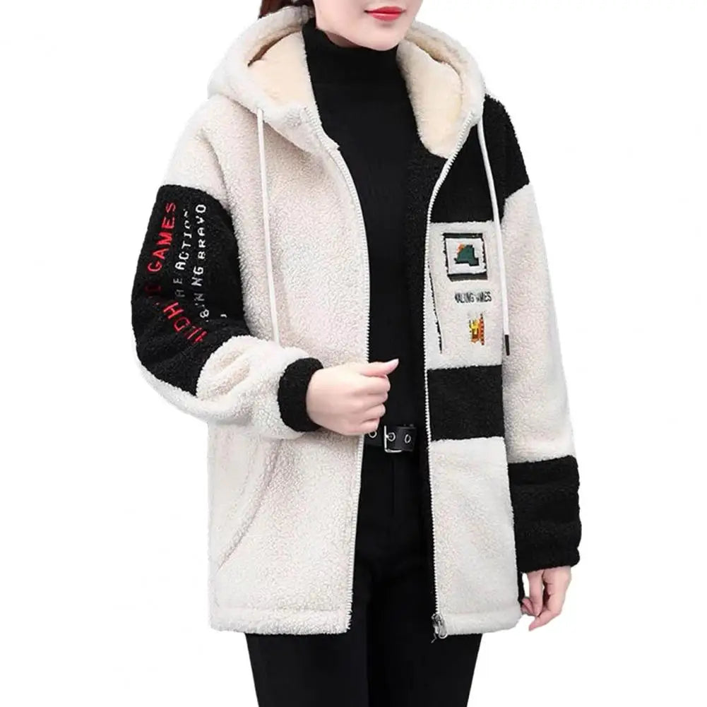 Winter Fashion Women's Coat New Casual Hooded Zipper Ladies Clothes Autumn Women Fleece Jacket Ladies Coats Куртка Женская