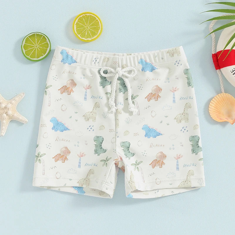 Toddler Baby Boy Swim Trunks Dinosaur Beach Shorts Swimming Shorts Swimsuit Swimwear Bathing Suits Board Shorts