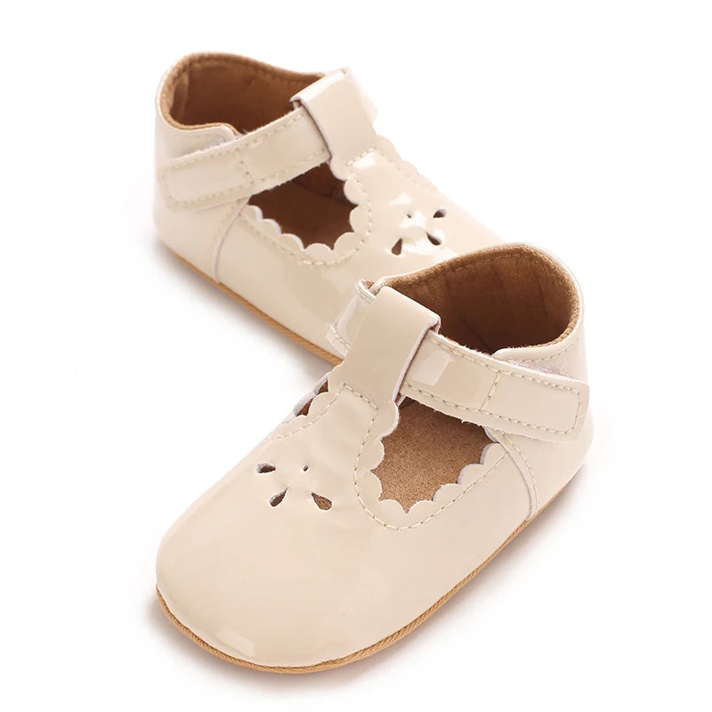 Baby Little Leather Shoes Spring And Autumn New Style Western Soft Soled Sneakers Female Baby Princess Shoes