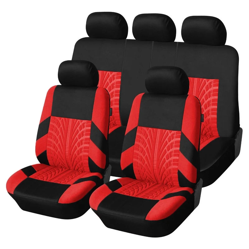 2/5PCS Car Seat Covers Set Universal Fit Most Car Covers with Tire Detail  Suitable for Independent Seat Covers Protecting seats
