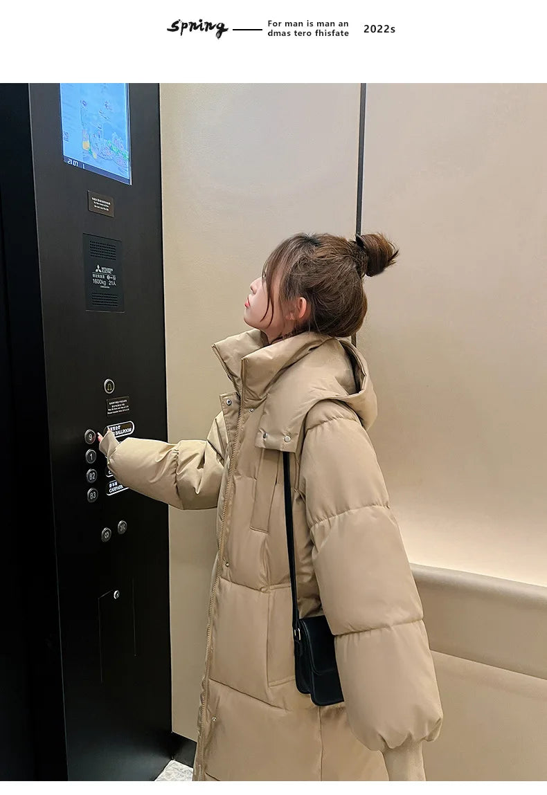 Winter Women's Cold Coat Parkas Hooded Long Padded Jacket Jacket Plus Size Super Hot Coat Cheap Wholesale Snow Outercoat Korean