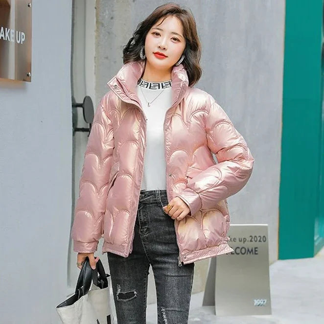 Warm Winter on Sale Down Coats for Women Short Luxury Outdoor Parkas Woman Clothes Youthful Offers Thick Lined 2025 Hot Jackets