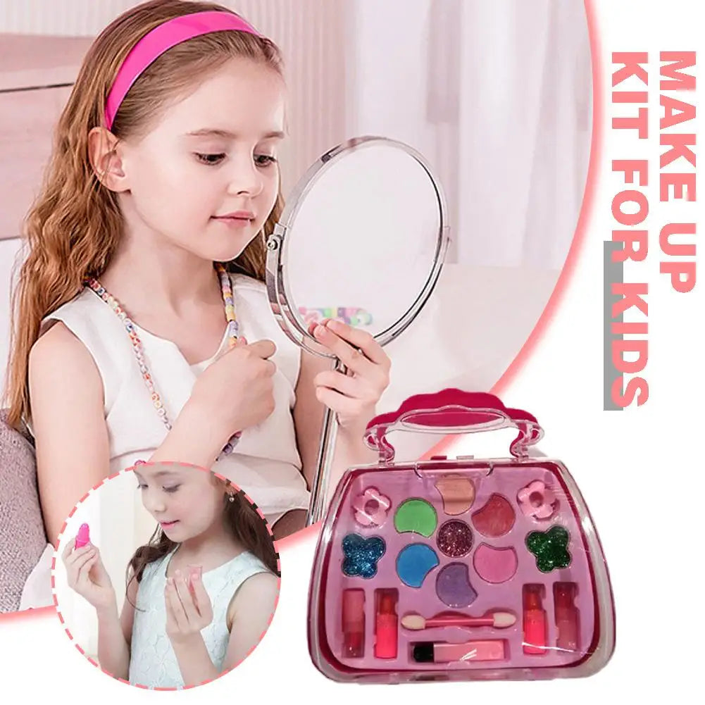 Kids Makeup Kit for Girl Washable Kids Makeup Kit Girl Toys Real Little Girls Makeup Kit for Kids Children Princess Play Makeup