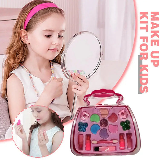 Kids Makeup Kit for Girl Washable Kids Makeup Kit Girl Toys Real Little Girls Makeup Kit for Kids Children Princess Play Makeup