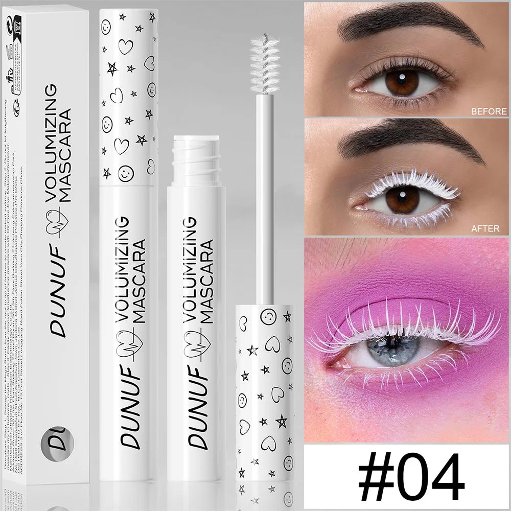 White Mascara-Thick, Lengthened, Curling Waterproof Mascara, Suitable for All Skin Types-Anti-Smudge