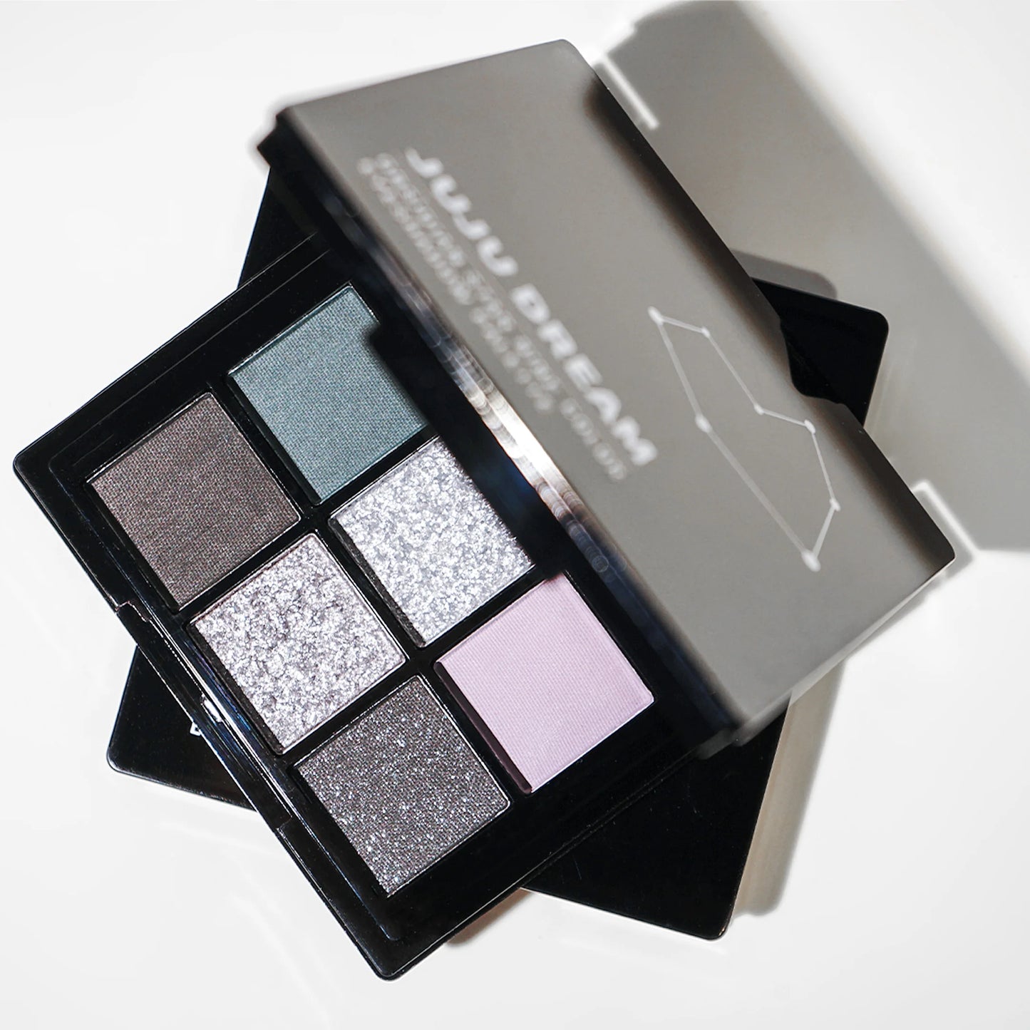 Nine-color eyeshadow palette, gray-pink smoky makeup, matte pearlescent silkworm brightening makeup