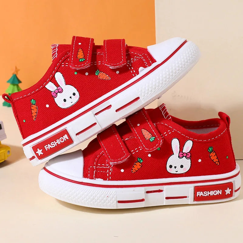 New Fashio Kid Shoe Boy Sneaker Shoe Spring Autumn Children Cartoon Canvas Sports Shoes Boys Girls Baby Board Shoes with Leisure