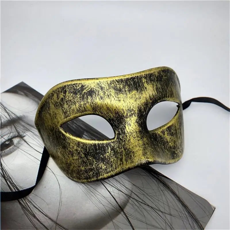 Woman Men Masquerade Mask  Prom Retro Pattern Solid Color Masks Mardi Gras Costume Party Easter Wedding Birthday Halloween
