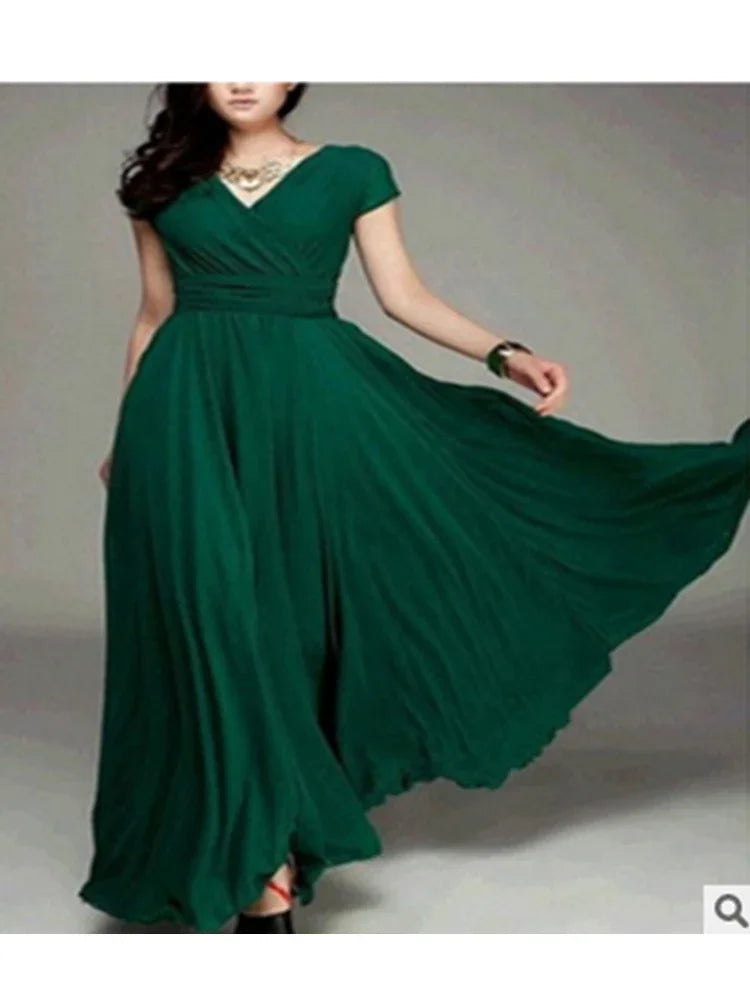 Elegant bodycon sexy Women's dress for women 2022 summer short sleeve chiffon boho party dresses woman robe femme ladies