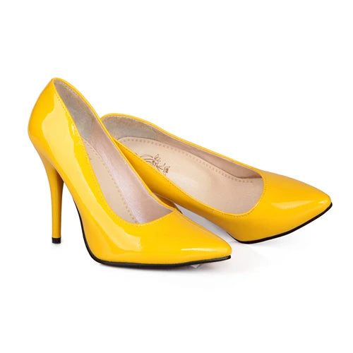 Elegant Green High Heels Pumps Shoes Woman Nude Red Blue Women's Heeled Party Office Wedding Shoes Ladies Large Size 45 ZOGEER