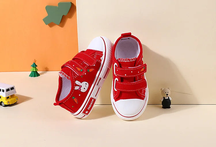 New Fashio Kid Shoe Boy Sneaker Shoe Spring Autumn Children Cartoon Canvas Sports Shoes Boys Girls Baby Board Shoes with Leisure