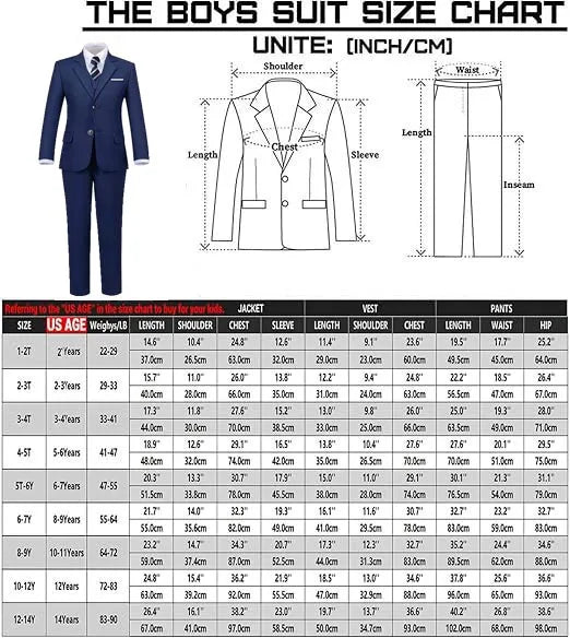 Child 4 Pieces Jacket Vest Pants Tie Black 007 Photograph Suit Gentleman Kids Skinny Piano Dress Boys Host Evening Party Costume