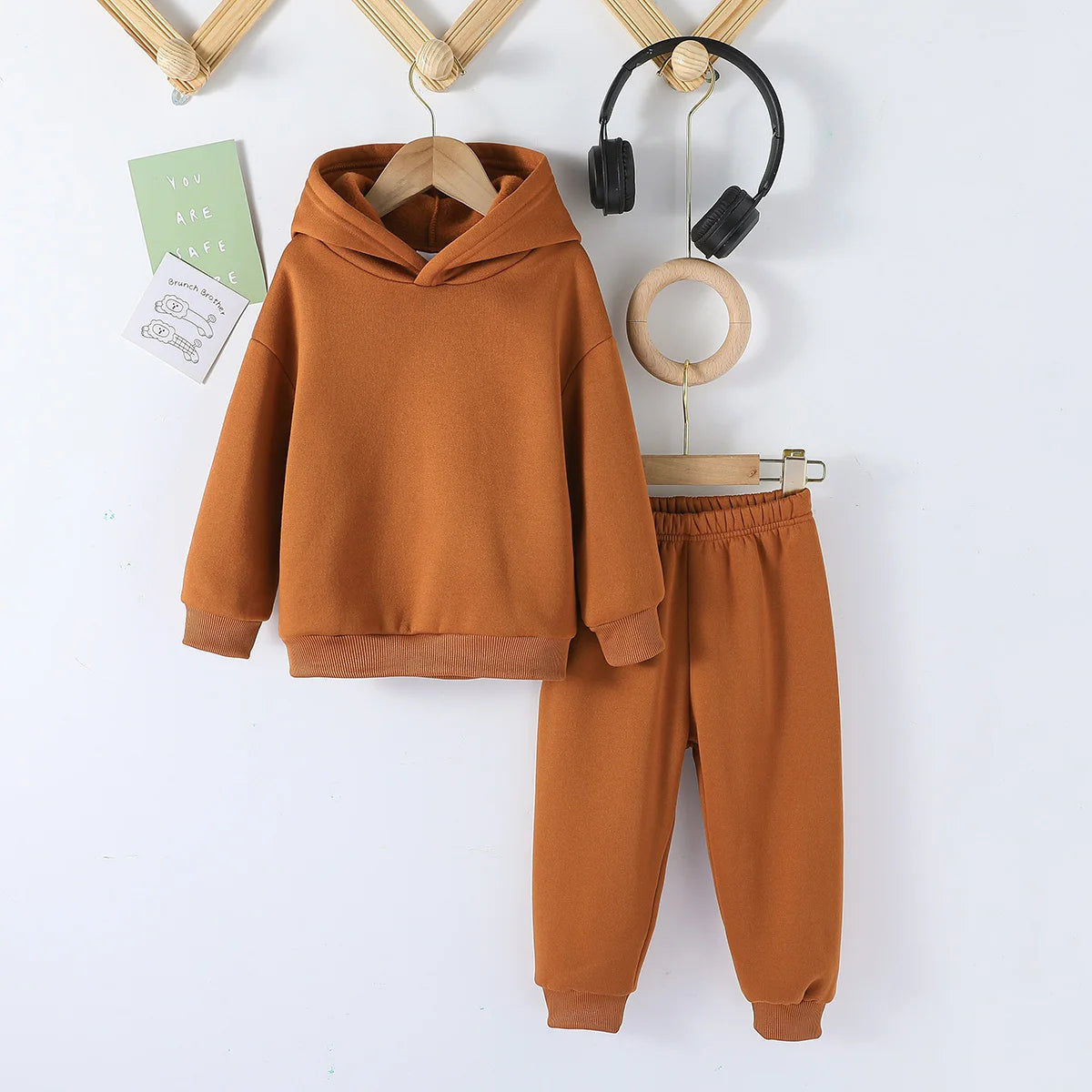 Kids Fashion 2pcs Pullover Hoodie+Pants Suits 1-8Y Years Boys Girls Casual Long Sleeve Sportswear Tracksuits Children Clothes