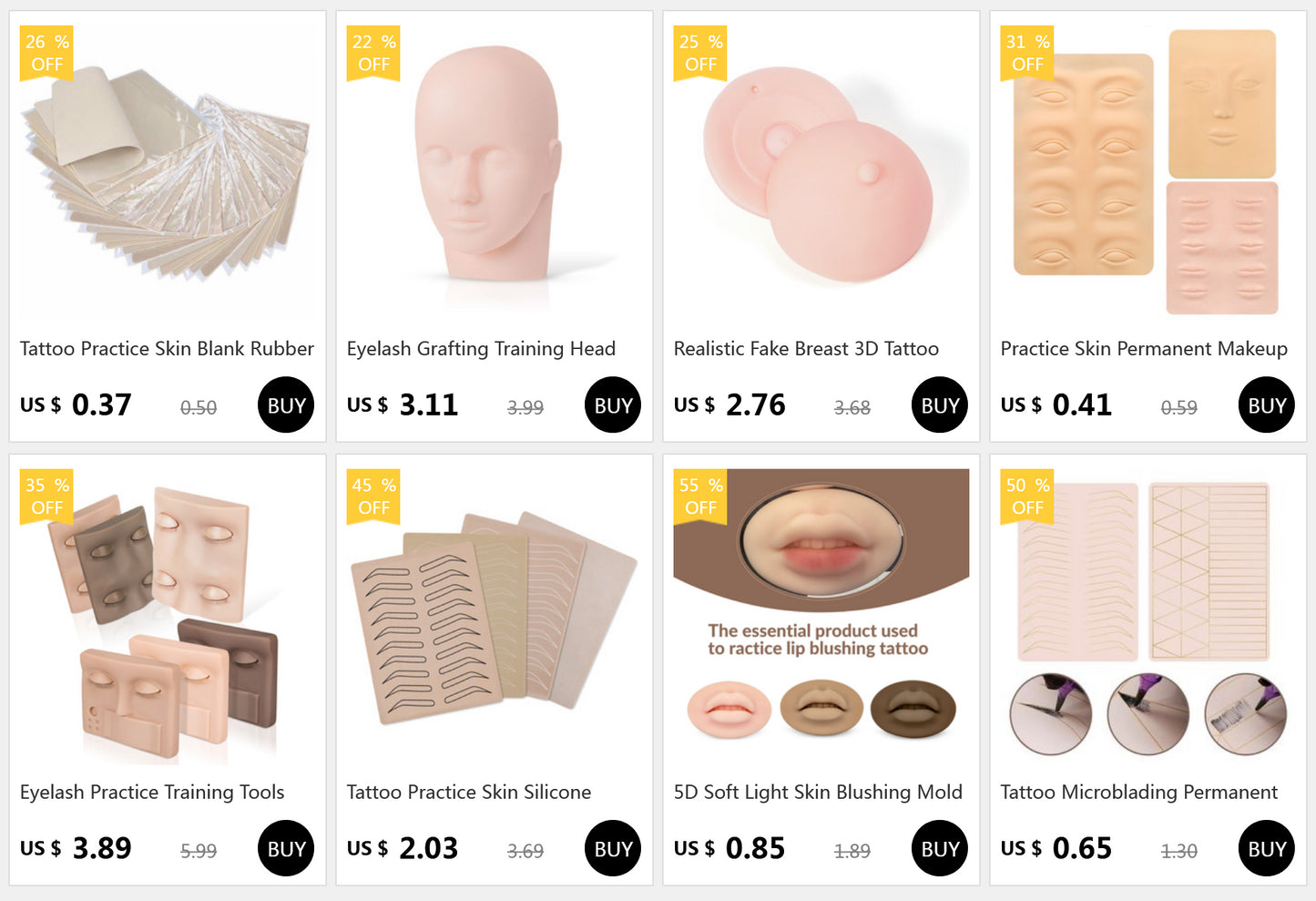 Practice Skin Permanent Makeup 1pc Tattoo Practice Fake Skin for Beginner Artists Microblading  Maquillage Permanent Accessoire