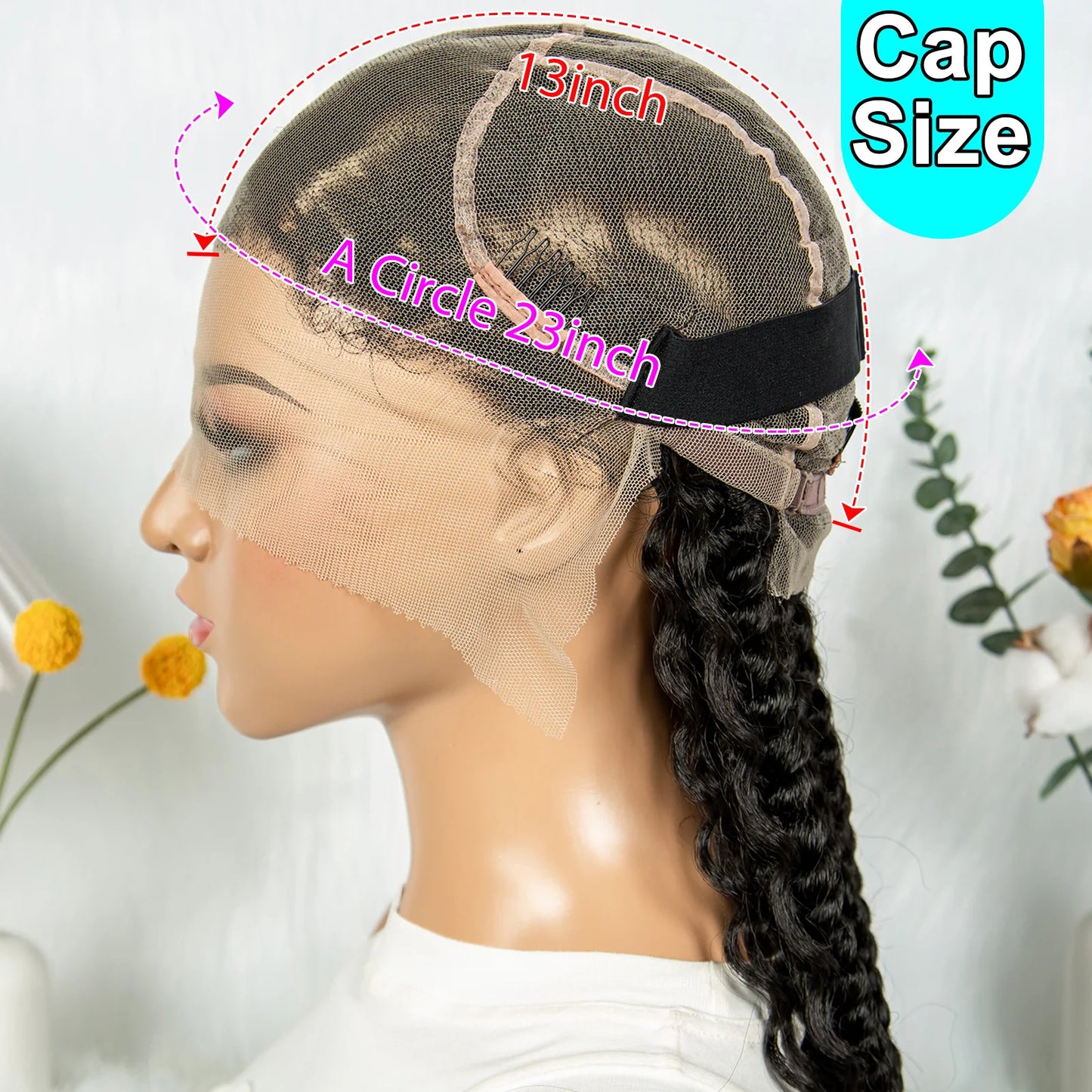 Cornrow Braided Wigs with Curly Ends Knotless Lace Frontal Braids Wig Synthetic Full Lace Braided Wigs with Baby Hair for Women