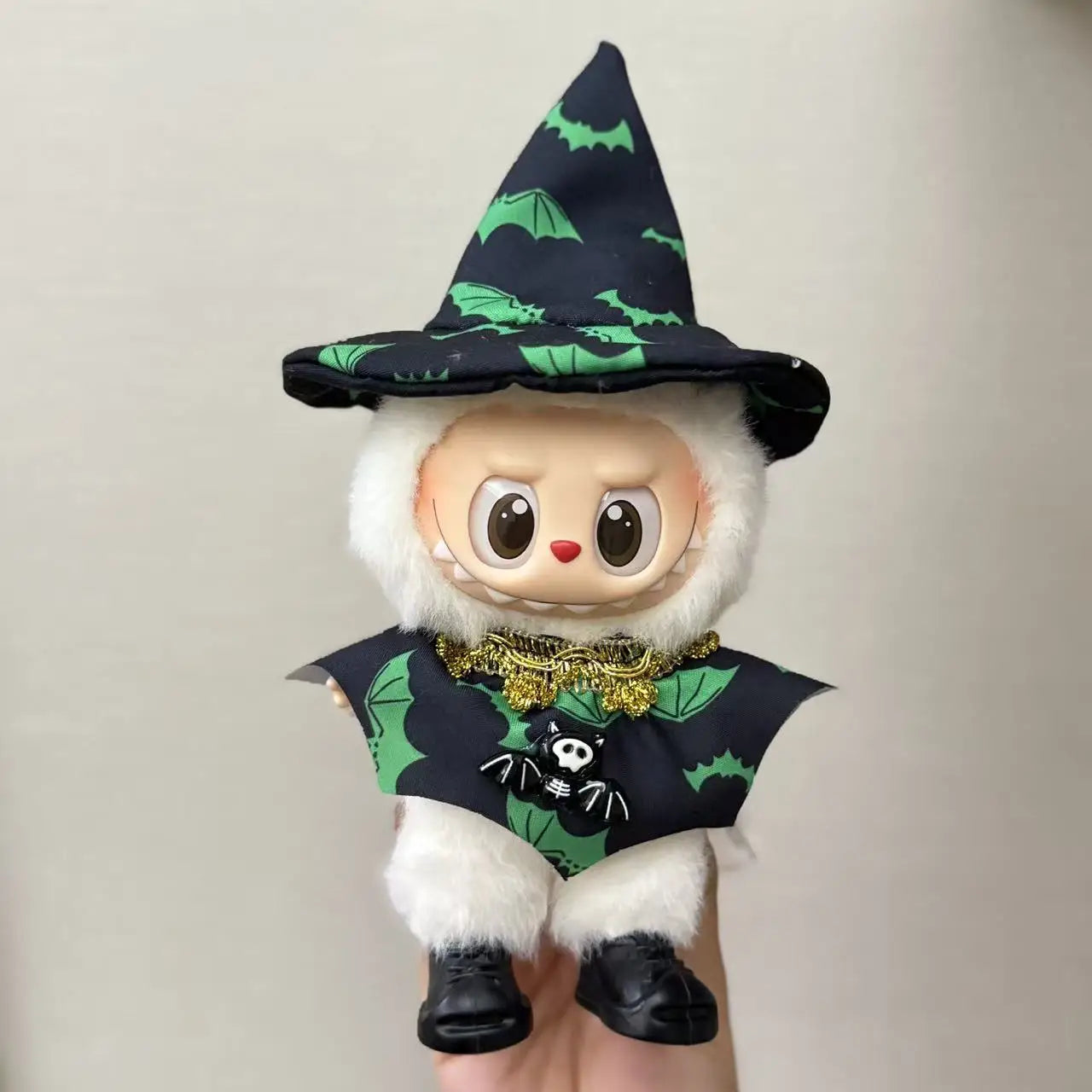 Only Clothing for Labubu Halloween Magical Witch Doll Costume Standing Posture 17cm Vinyl Doll Changing Doll Accessories Gift