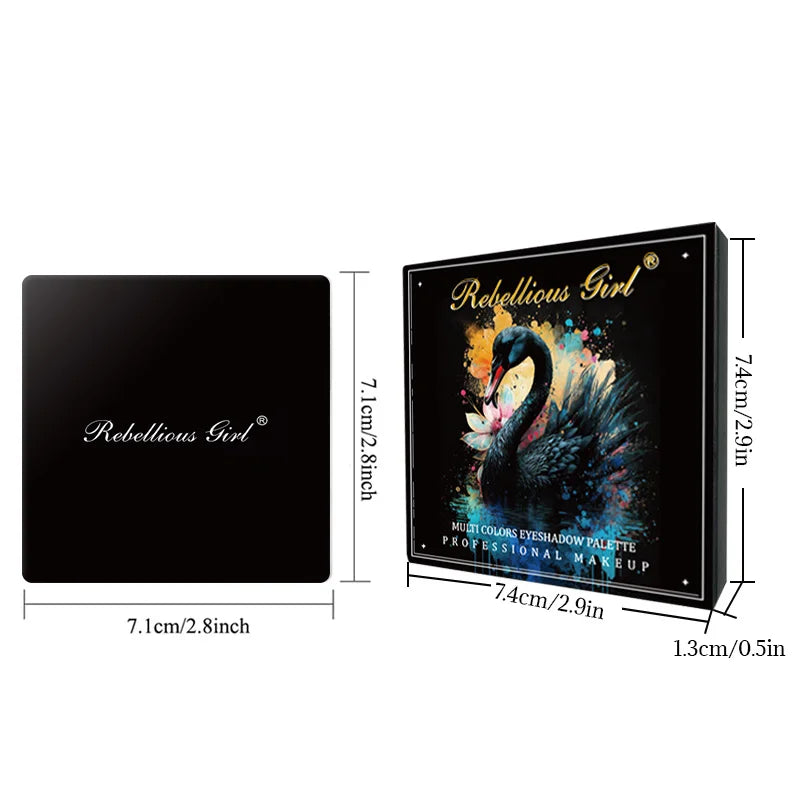 9 Color Black Eyeshadow Palette Matte Shimmer Dark Smoky Gray Professional Makeup Pigmented Long Lasting 9 Colores Maquillage