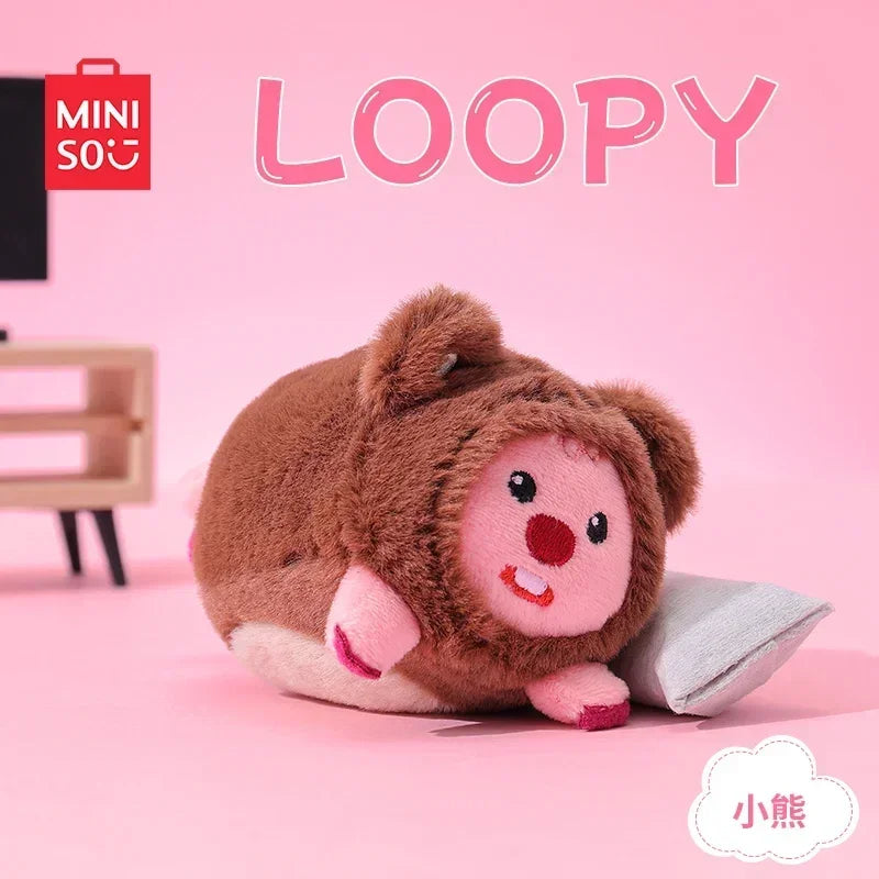 MINISO  LOOPY Series Doll Toys Children's Love Plush Doll Surprise Holiday Anniversary Room Decorations Pendant Ornament Gift