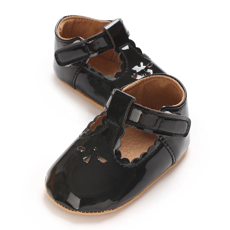 Baby Little Leather Shoes Spring And Autumn New Style Western Soft Soled Sneakers Female Baby Princess Shoes