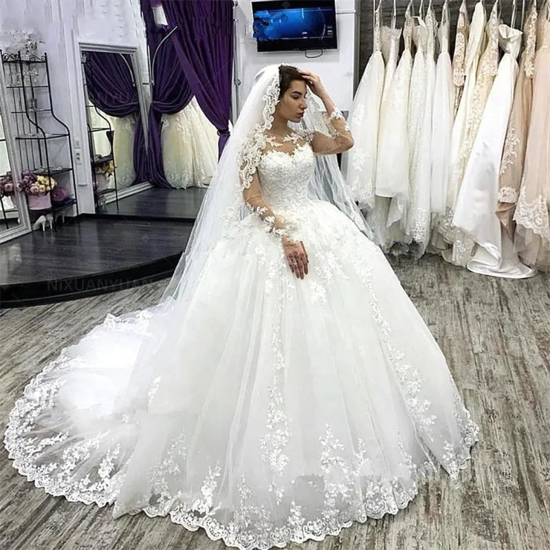 Bride Dresses Wedding Dresses for the Church Vintage Dress Simple and Romantic Wedding Dress Ball Gown Robe Party Elegant Guest