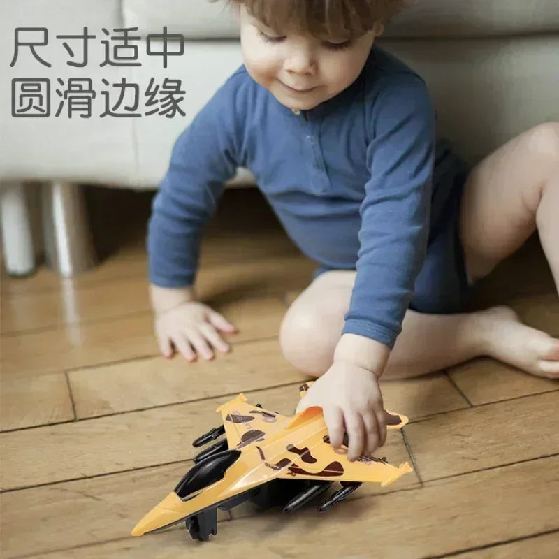 Pull Back Airplane Gifts Children's Pull Back Fighter Jet Model Toy Boy Camouflage Military Aircraft Lifelike Warplane Kids