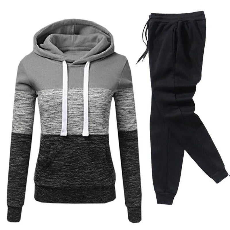 Winter Tracksuit Women 2 Piece Set Suit Female Hoodies and Pants Outfits 2024 Women's Clothing Autumn Warm Sweatshirts Outfits