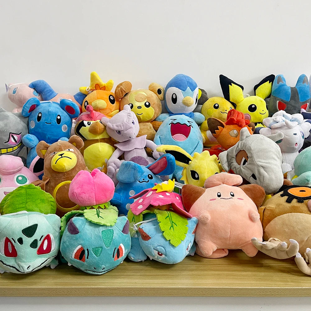 Pokemon Plush Charmander Squirtle Pikachu Peluche Plusle Minun Plush Charizard Bulbasaur Eevee Stuffed Doll Xmas Gift For Kid