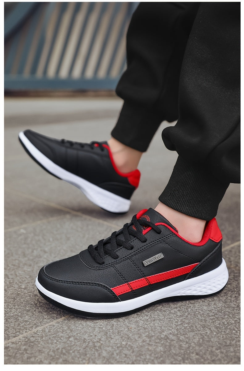 VanWeir Mens Plus Size Casual Comfortable Grip Running Sneakers, Durable Lace-Up Design, Ideal for Outdoor Sports & Daily Wear