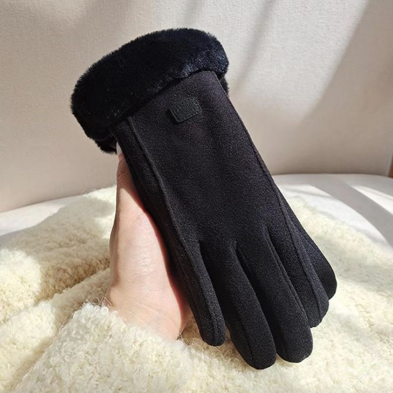 Pair of Thickened Warm Winter Gloves, Unisex Touchscreen Gloves for Outdoor Skiing and Cycling