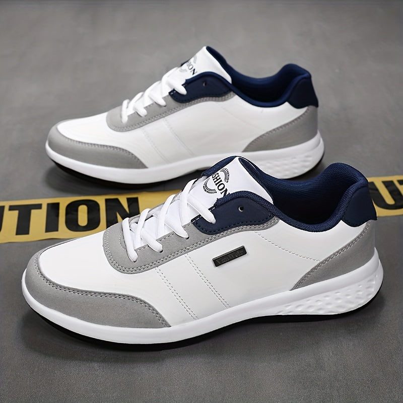 VanWeir Mens Plus Size Casual Comfortable Grip Running Sneakers, Durable Lace-Up Design, Ideal for Outdoor Sports & Daily Wear