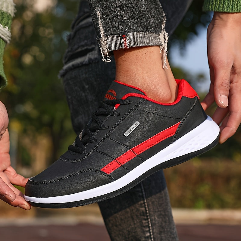 VanWeir Mens Plus Size Casual Comfortable Grip Running Sneakers, Durable Lace-Up Design, Ideal for Outdoor Sports & Daily Wear