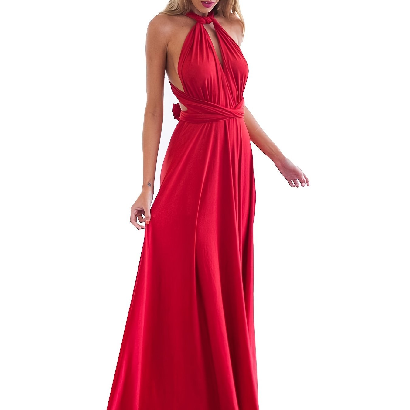 Sexy Maxi Dress, Sleeveless Party Prom Dress, Women's Clothing
