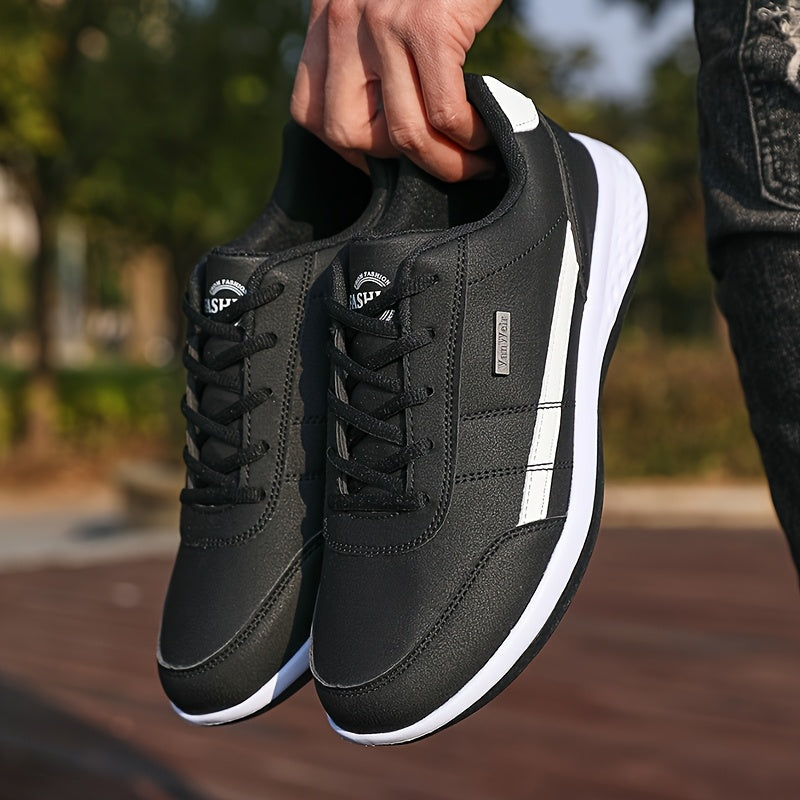 VanWeir Mens Plus Size Casual Comfortable Grip Running Sneakers, Durable Lace-Up Design, Ideal for Outdoor Sports & Daily Wear