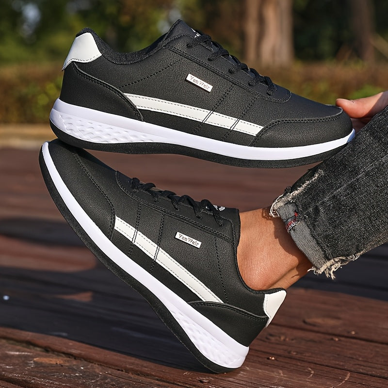 VanWeir Mens Plus Size Casual Comfortable Grip Running Sneakers, Durable Lace-Up Design, Ideal for Outdoor Sports & Daily Wear