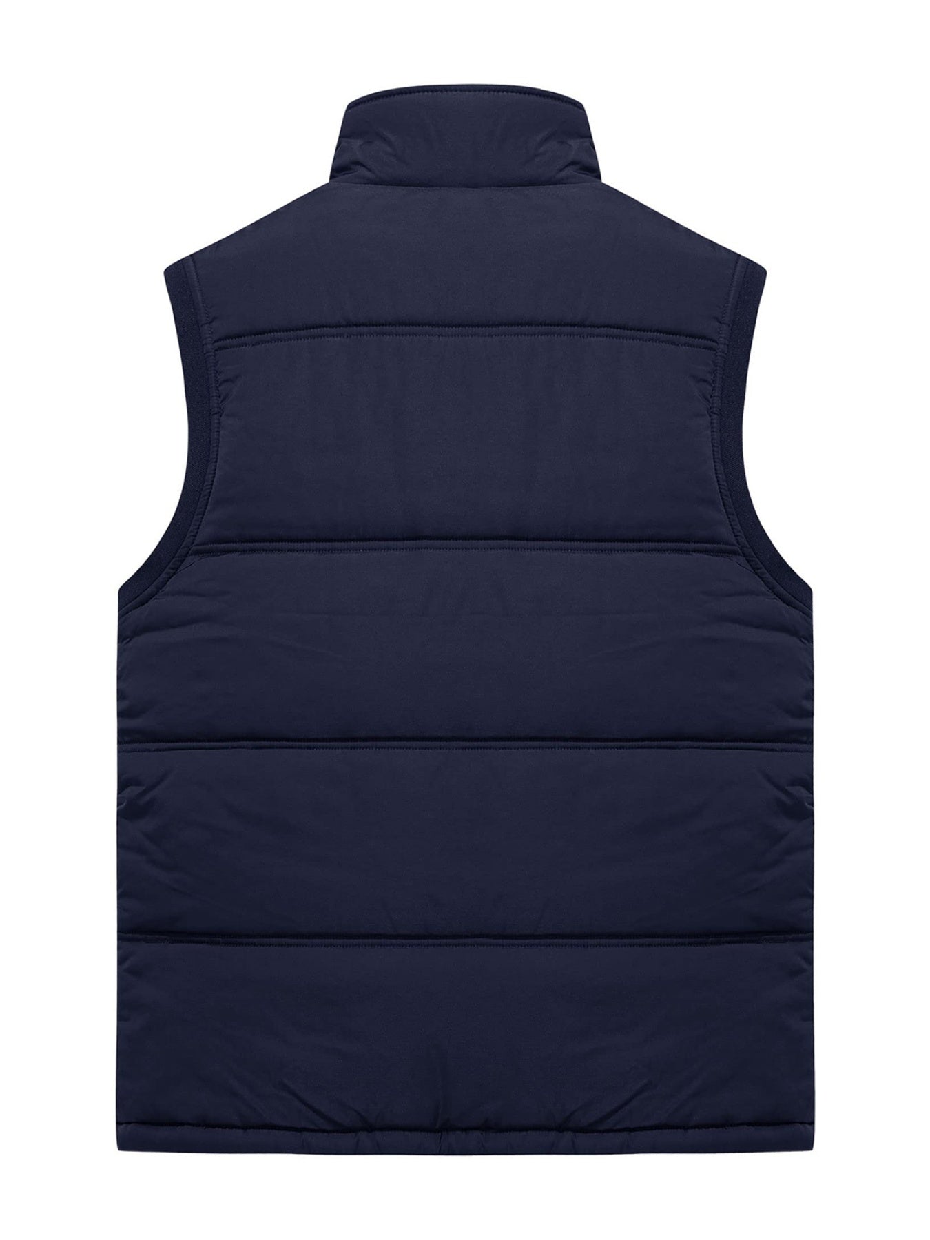 Men'S Windproof Vest with Fleece Lining - Soft, Warm, and, Multiple Pockets, Zippered Chest Pocket, Flap Button Side Pockets, One Inner Pocket, Windbreaker + Stand Collar Design for Outdoor Casual Wear, Winter Vest, H Stand C